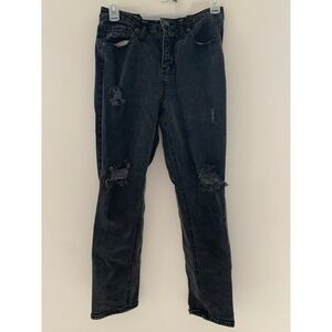 Wild Fable Distressed Black Denim Jeans - Size 4 Junior/Womens‎